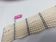 Carica l'immagine nel visualizzatore di Gallery, Bracciale perle argento 925 e zirconi