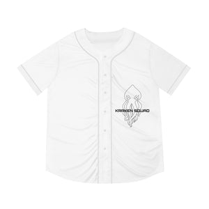 Kraken Squad - Men's Baseball Jersey (AOP) White