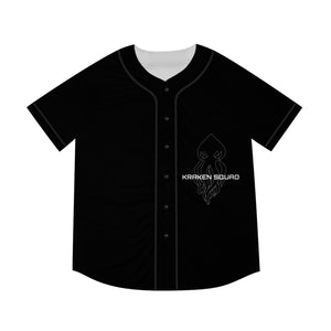 Kraken Squad - Men's Baseball Jersey (AOP) - Black