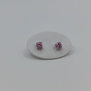 Orecchini punto luce rosa