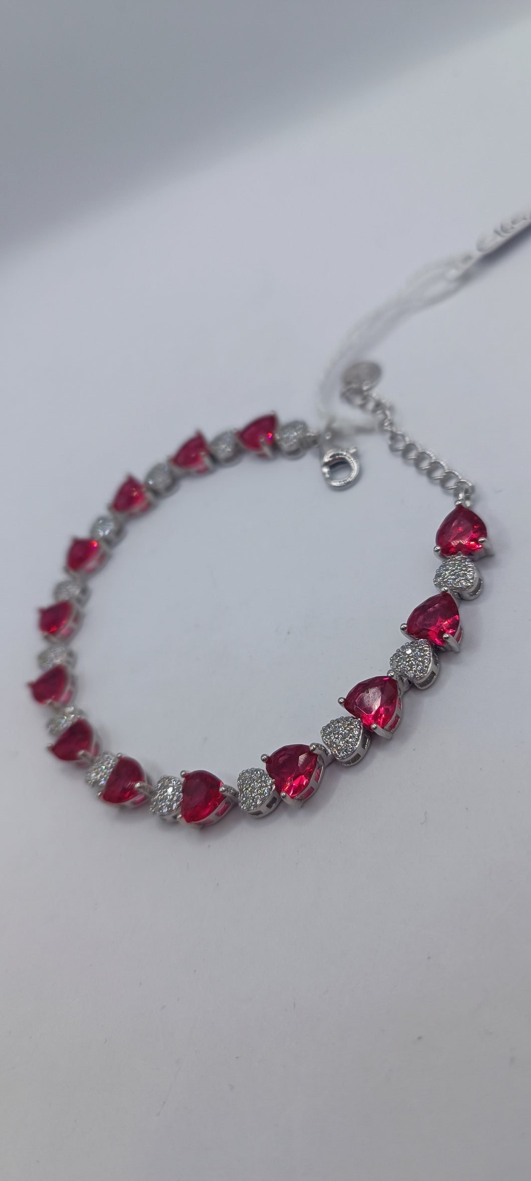 Bracciali in Argento stile Tennis con Cuori