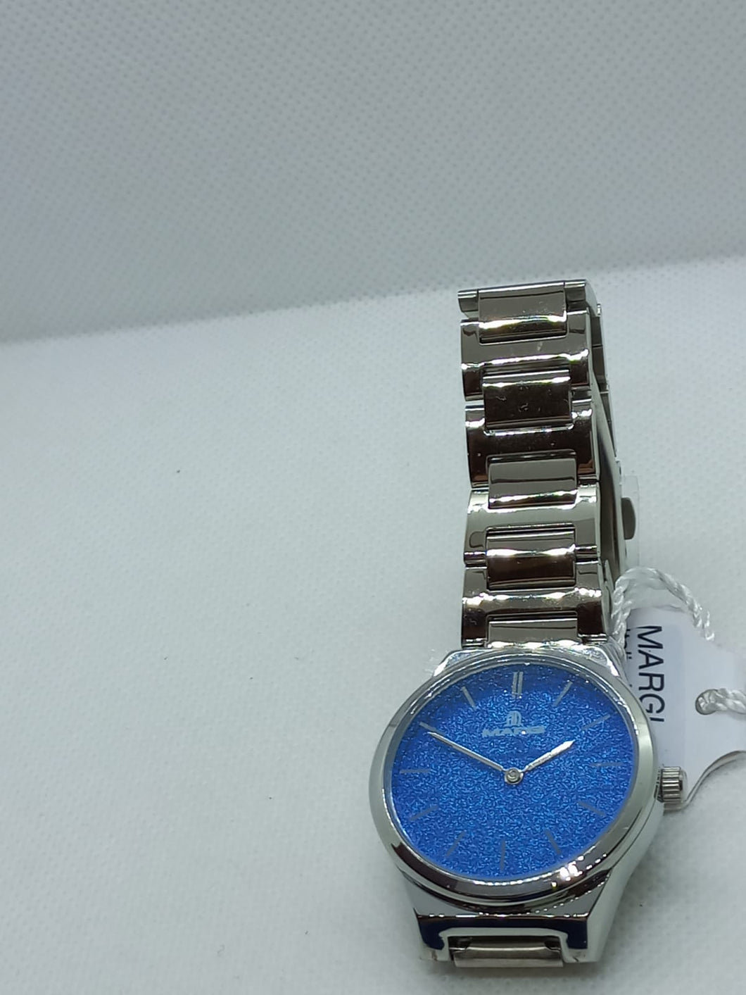 Orologio glitter blu