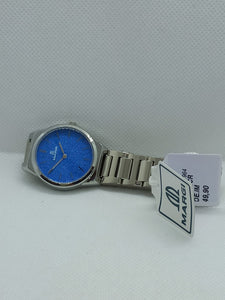 Orologio glitter blu