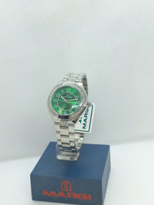 Orologio quadrante verde