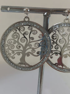 Orecchini Albero della vita con Glitter