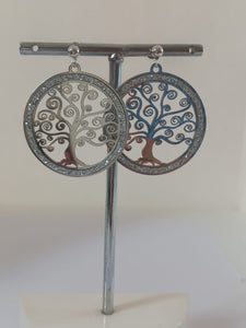 Orecchini Albero della vita con Glitter