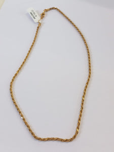 Collana argento dorato