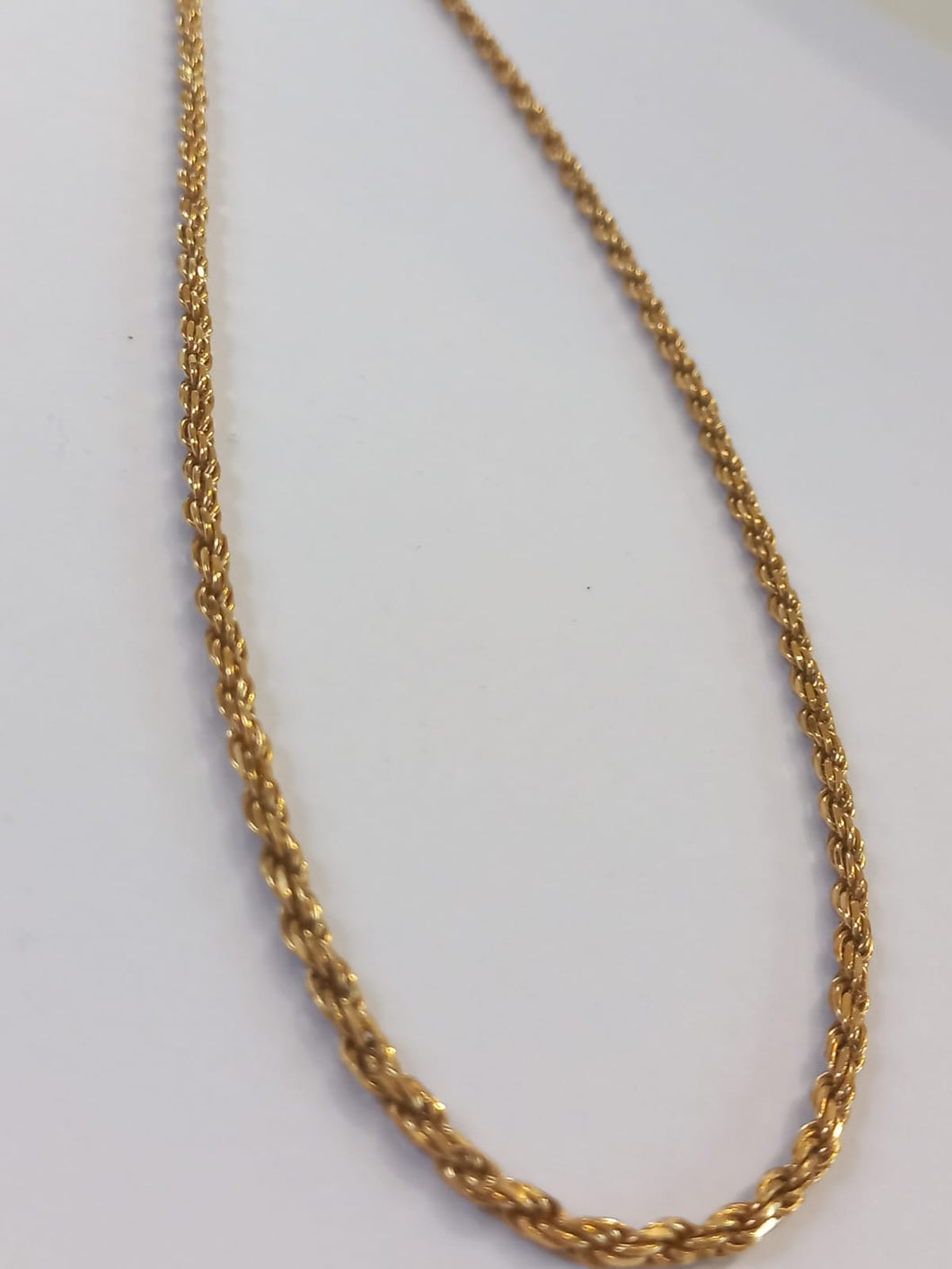 Collana argento dorato