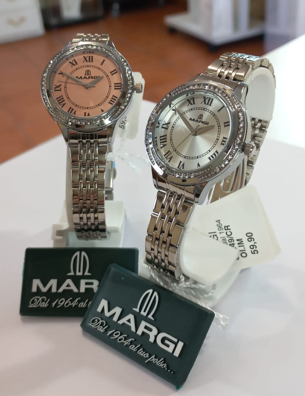 Lancardo Orologio Da Donna In Pelle Verde Con Cassa Ottagonale E Strass - Movimento Al Quarzo, Numeri Arabi, Cinturino In Pelle - 3