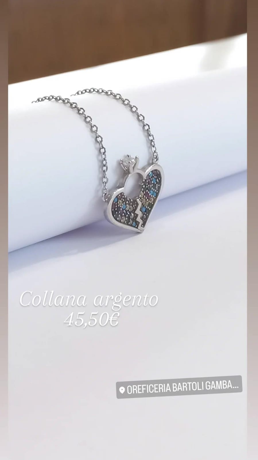 Catenina con Cuore - Multicolor