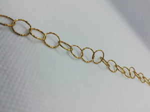 Bracciale argento dorato