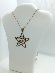 Collana con stella gold rose