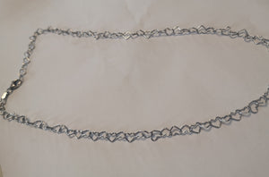 Collana con Cuori 40 cm - Argento